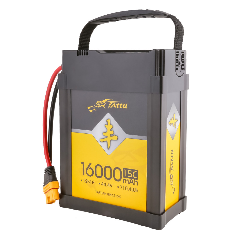 Tattu AGRI 16000mAh 44.4V 15C 12S1P Lipo Battery Pack with AS150-F
