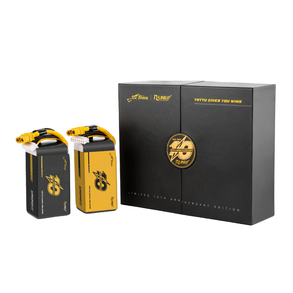 Tattu 1300mAh 6S 160C 22.2V Lipo Battery with XT60 Plug | LE R-Line V6