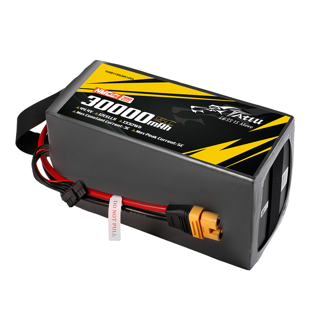 Tattu Semi-solid State 300Wh/kg 30000mAh 10C 44.4V 12S1P Lipo Battery Pack with AS150U - 图片 3