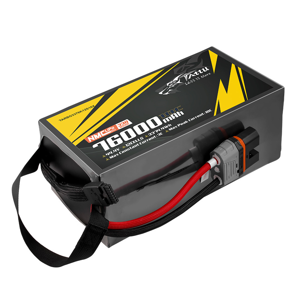 Tattu Semi-solid State 330Wh/kg 76000mAh 10C 44.4V 12S1P Lipo Battery Pack with QS12-S plug - 图片 2