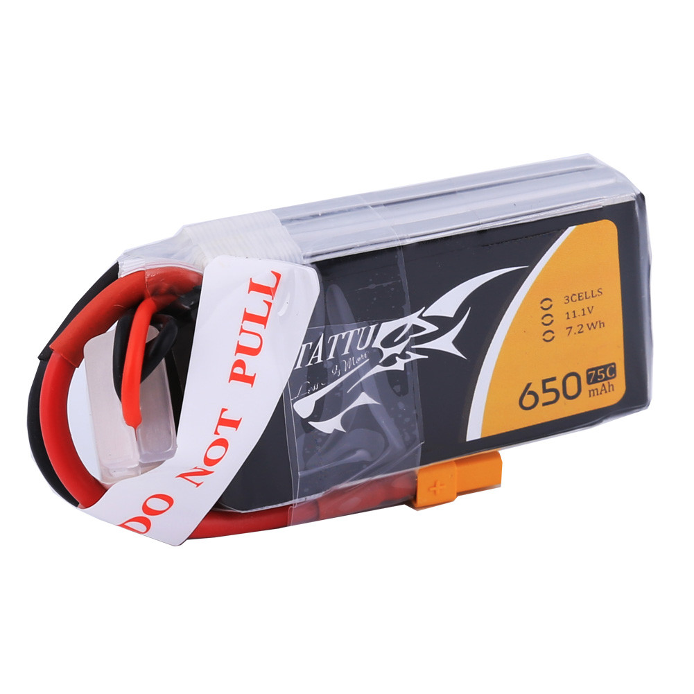 Tattu 650mAh 3S 75C 11.1V Lipo Battery Pack with XT30 Plug - Image 5
