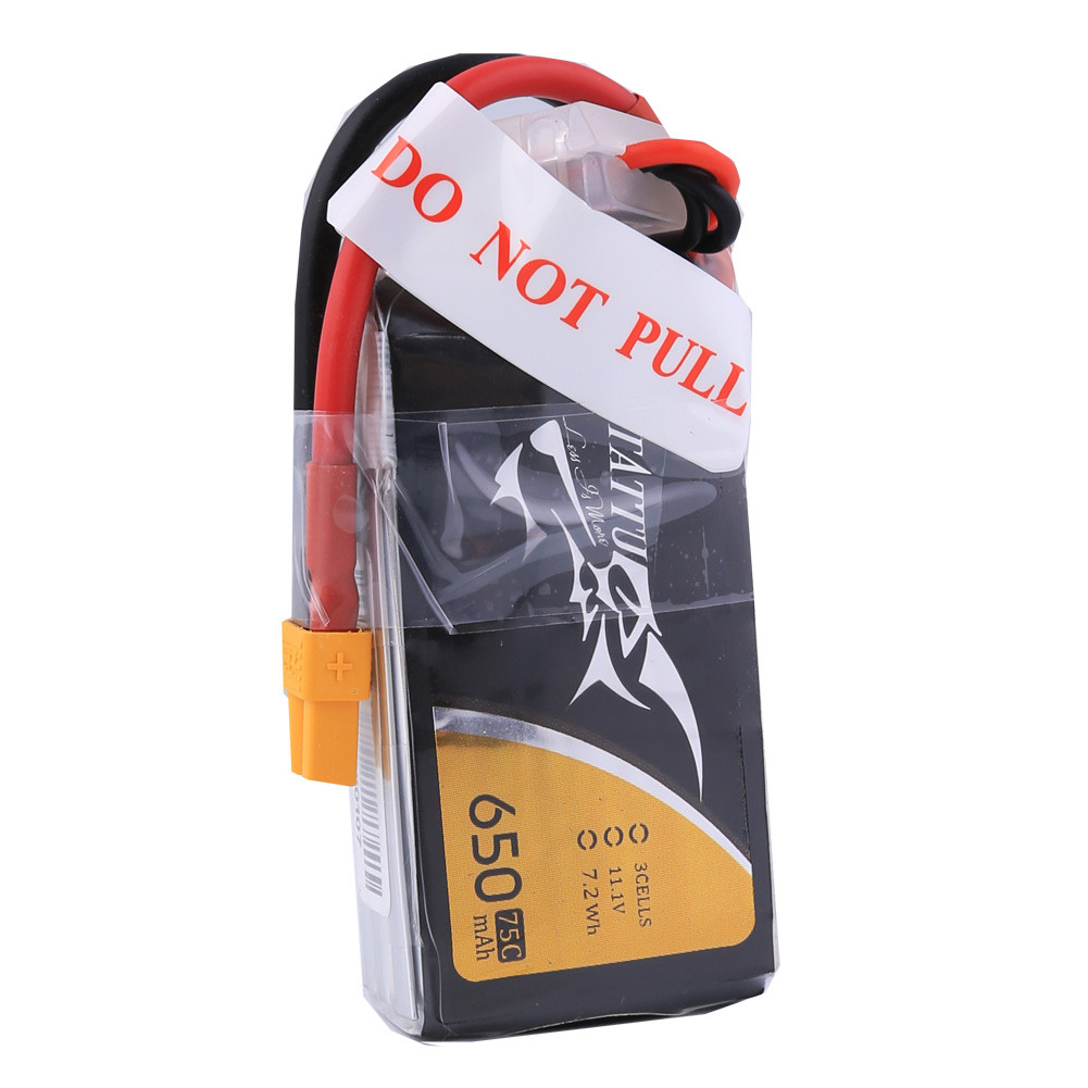 Tattu 650mAh 3S 75C 11.1V Lipo Battery Pack with XT30 Plug - Image 2