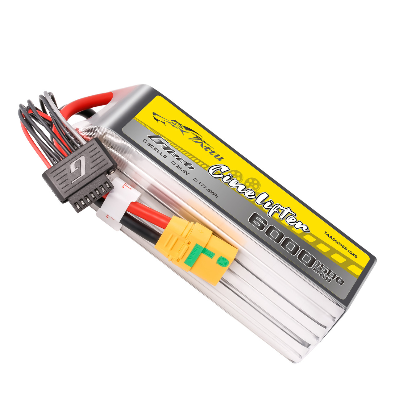 Tattu 6000mAh 29.6V 8S1P 150C 177.6Wh LiPo Battery with XT90-S - Image 2
