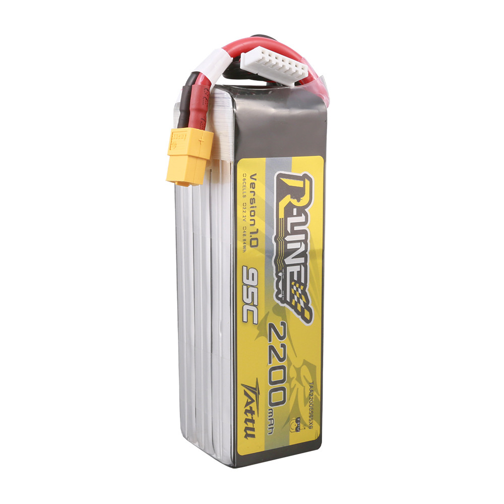 Tattu 2200mah 6S 95C 22.2V R-Line Lipo Battery with XT60 Plug For 7" Quad - Image 4