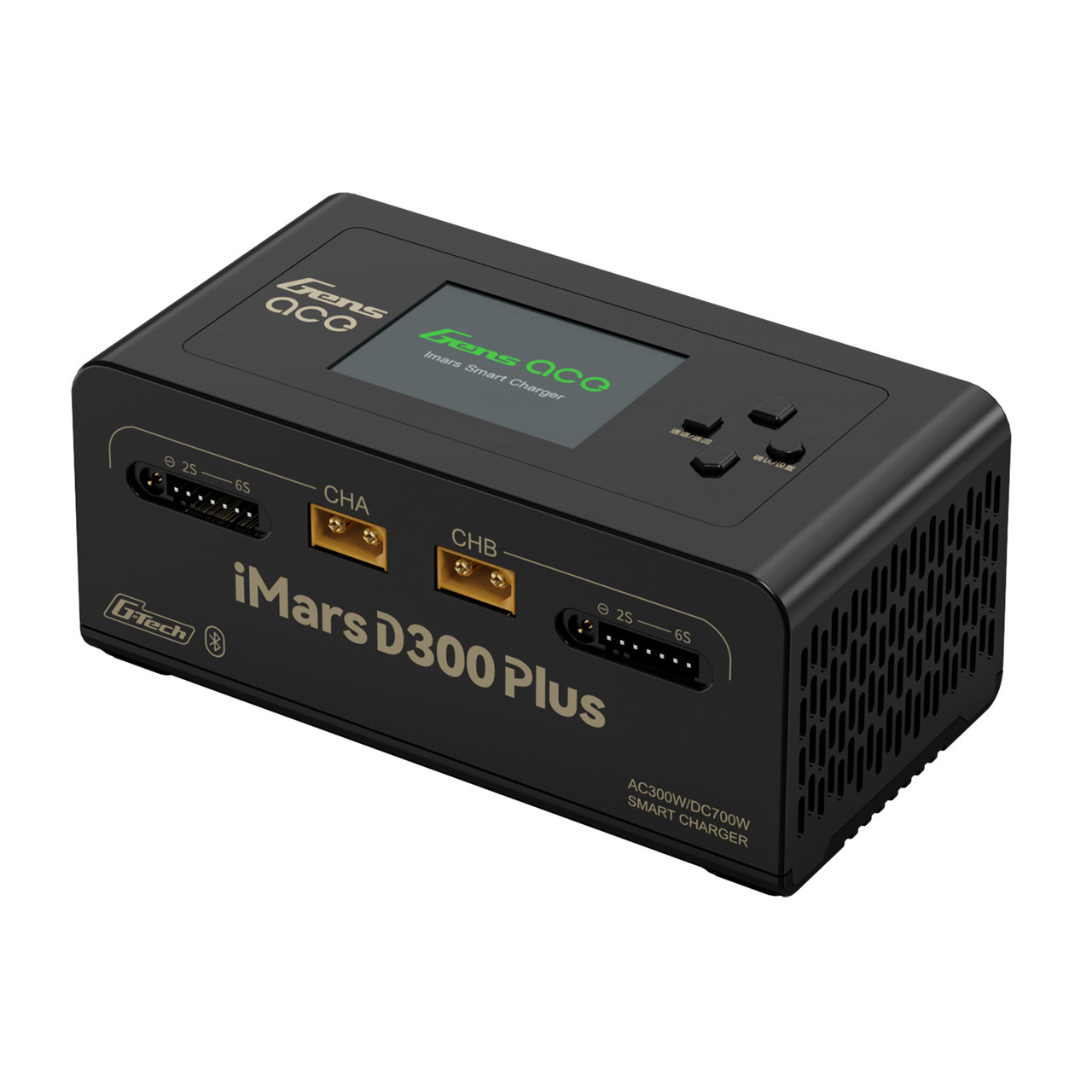 Gens ace iMars D300 Plus Smart Charger | Bluetooth App Control | G-Tech | Dual-Channel | Black - Image 14