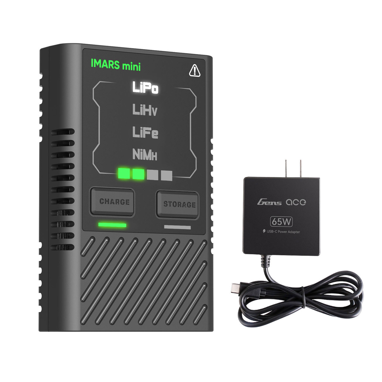 Gens ace iMars mini G-Tech 60W RC Battery Charger with USB-C Power Supply Adapter