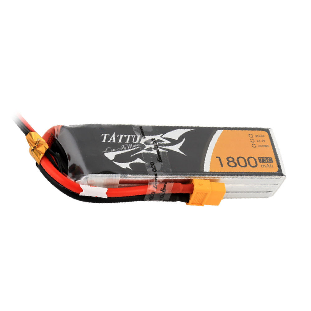 Tattu 1800mAh 3S 75C Lipo Battery Pack with XT60 Plug - Image 3